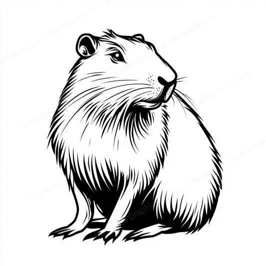 Capybara Vector Graphic preview