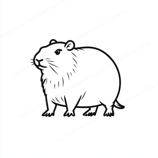 Capybara Vector Graphic preview
