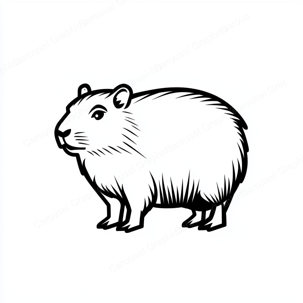 Capybara Vector Graphic preview