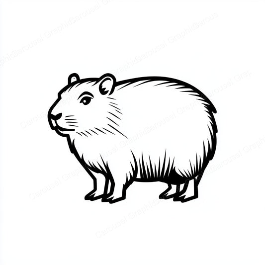 Capybara Vector Graphic preview