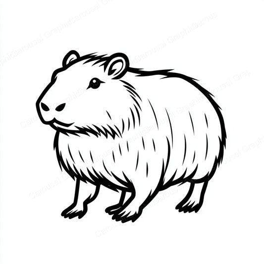 Capybara Vector Graphic preview