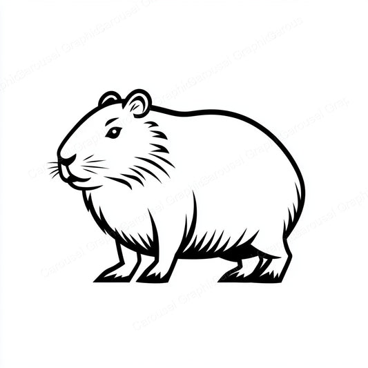 Capybara Vector Graphic preview