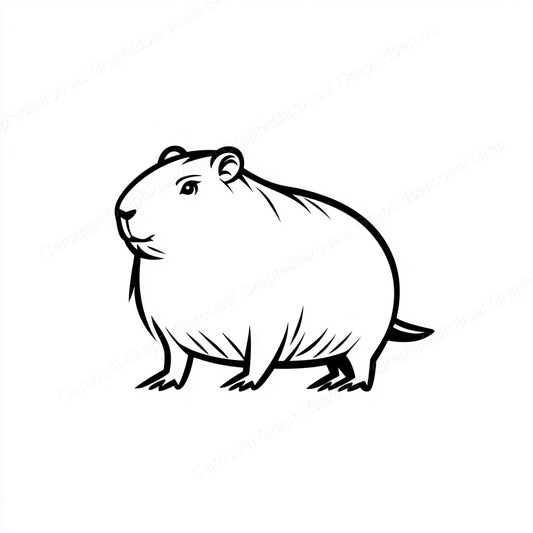 Capybara Vector Graphic preview