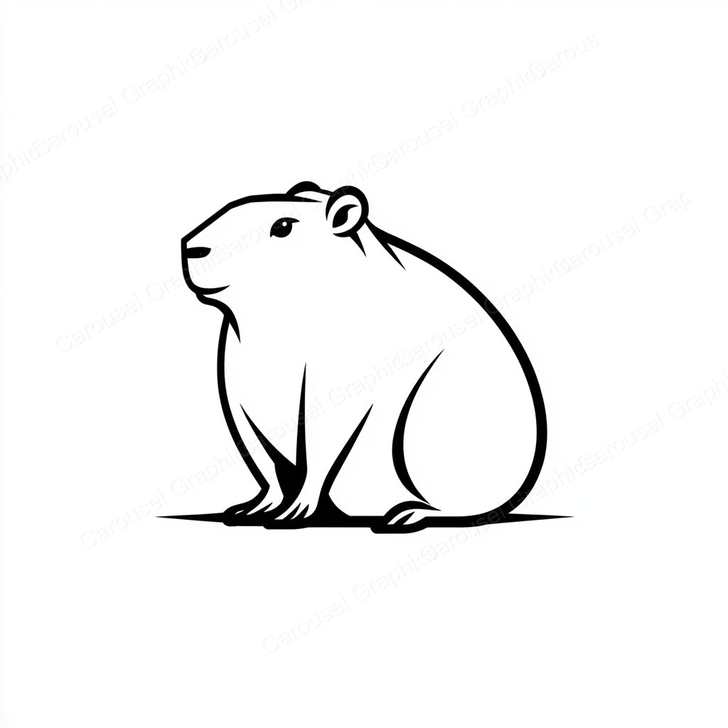 Capybara Vector Graphic preview