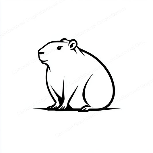 Capybara Vector Graphic preview