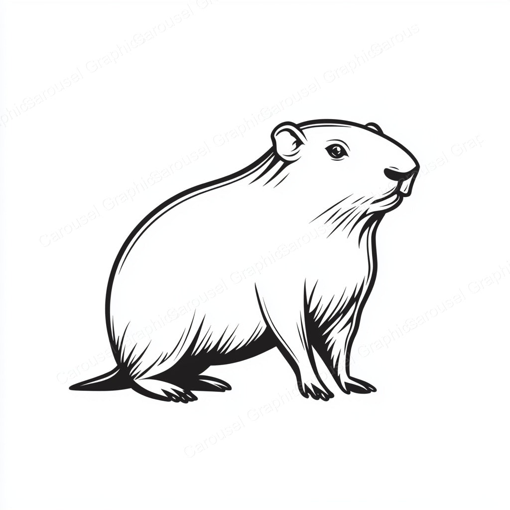 Capybara Vector Graphic preview