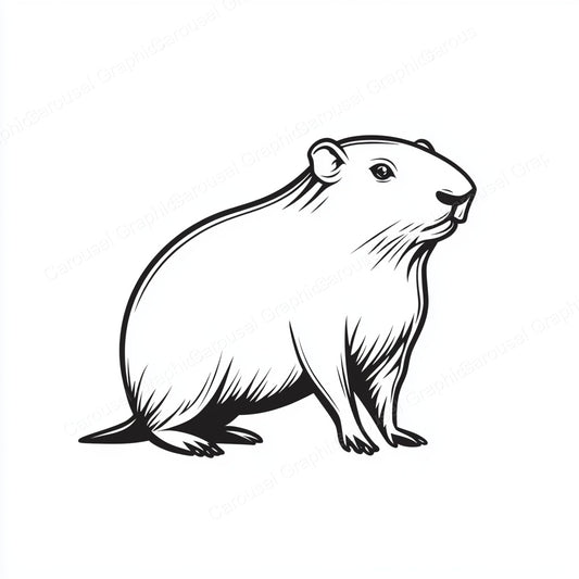 Capybara Vector Graphic preview