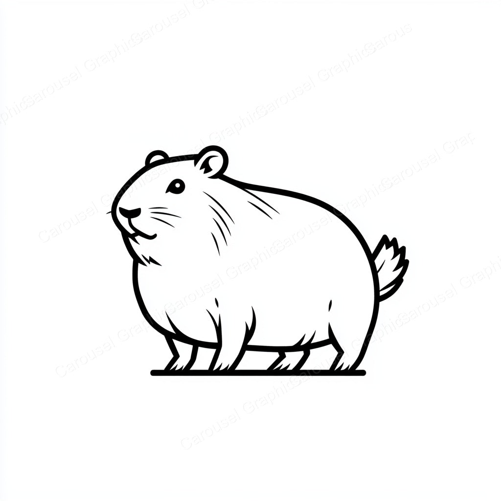 Capybara Vector Graphic preview