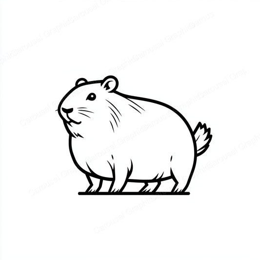 Capybara Vector Graphic preview