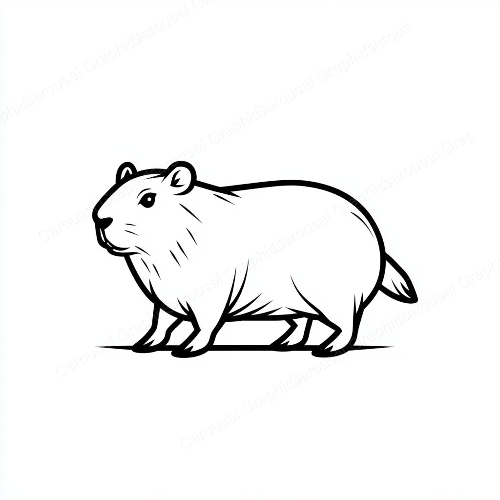 Capybara Vector Graphic preview