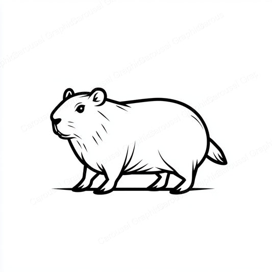 Capybara Vector Graphic preview