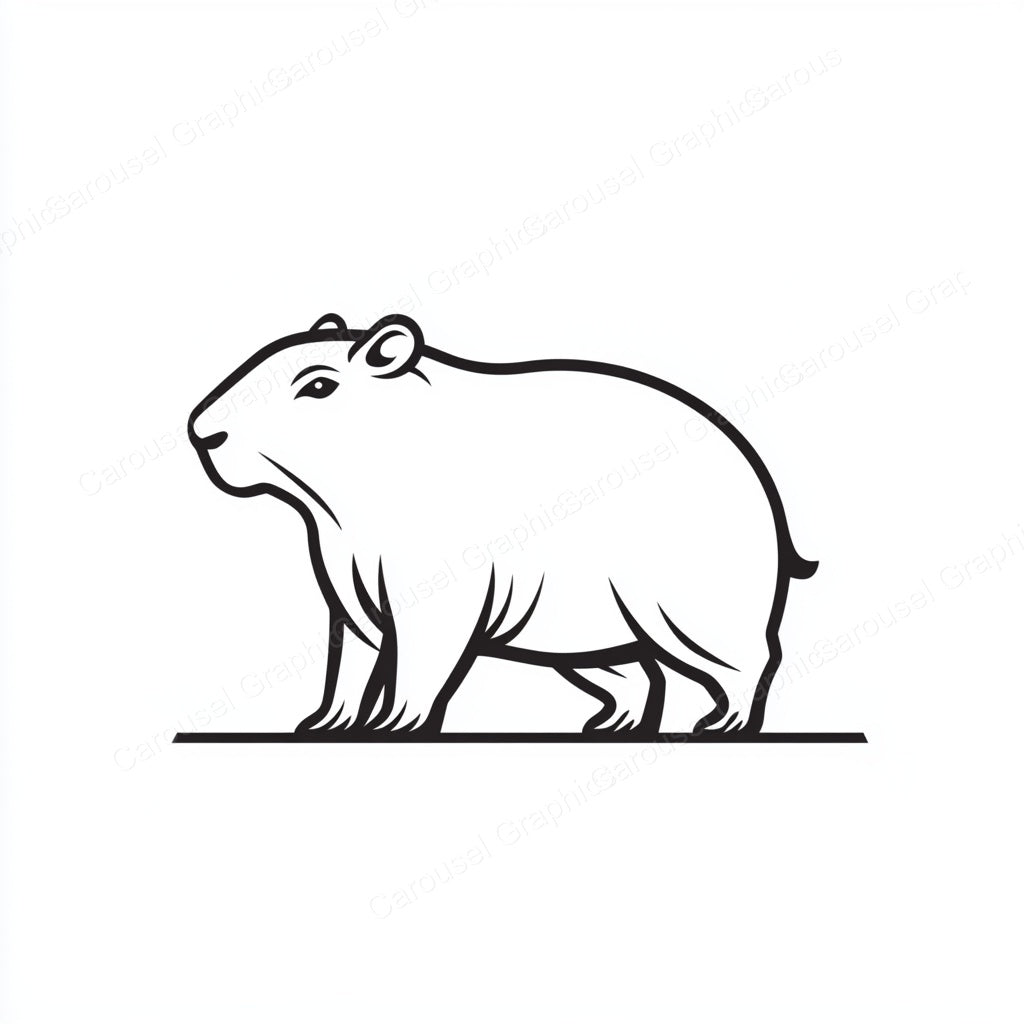 Capybara Vector Graphic preview