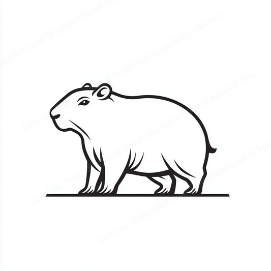 Capybara Vector Graphic preview