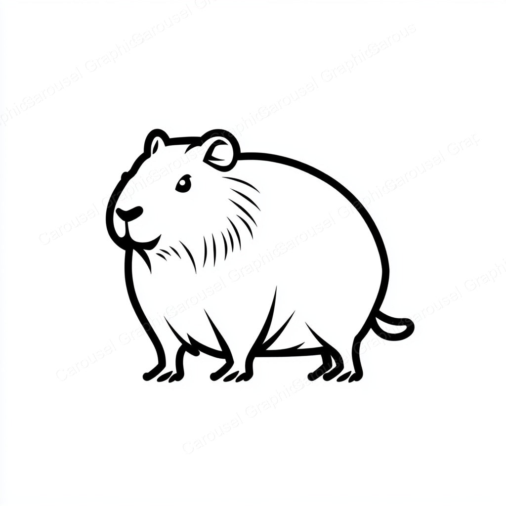 Capybara Vector Graphic preview