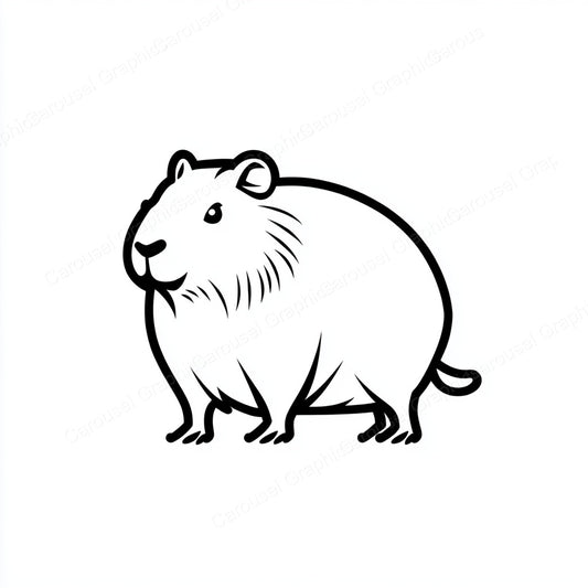 Capybara Vector Graphic preview