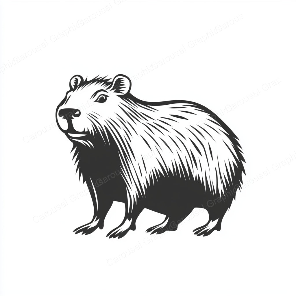 Capybara Vector Graphic preview