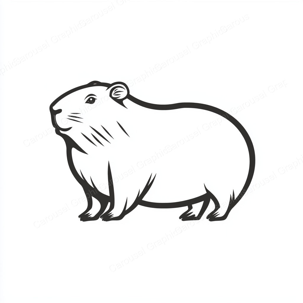 Capybara Vector Graphic preview
