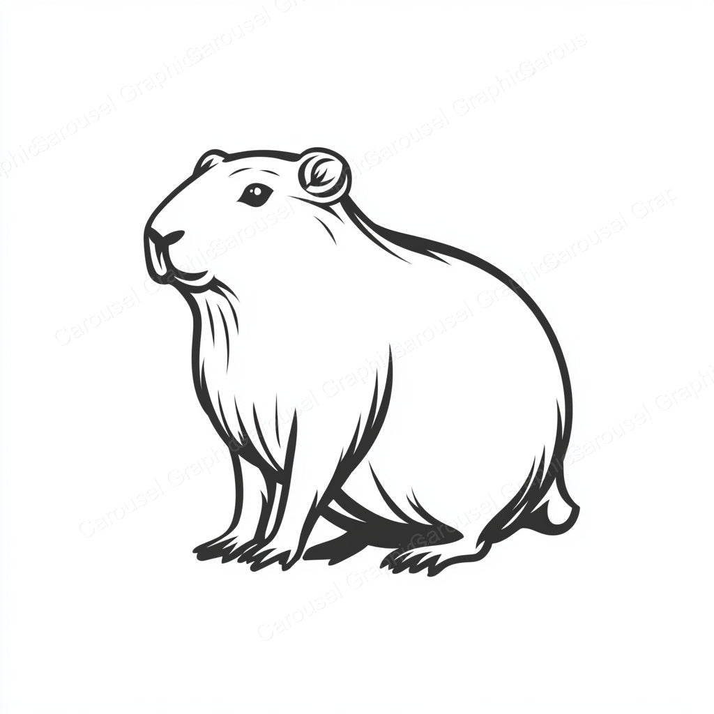 Capybara Vector Graphic preview