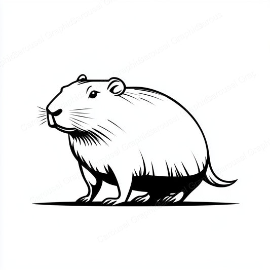 Capybara Vector Graphic preview