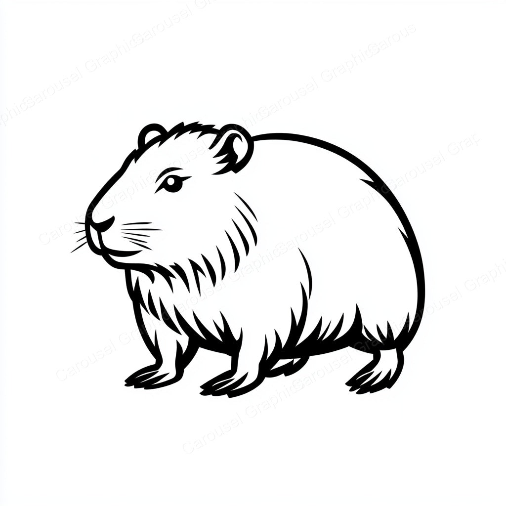 Capybara Vector Graphic preview
