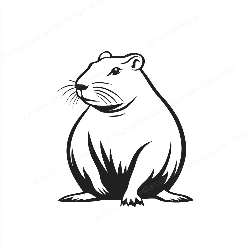 Capybara Vector Graphic preview