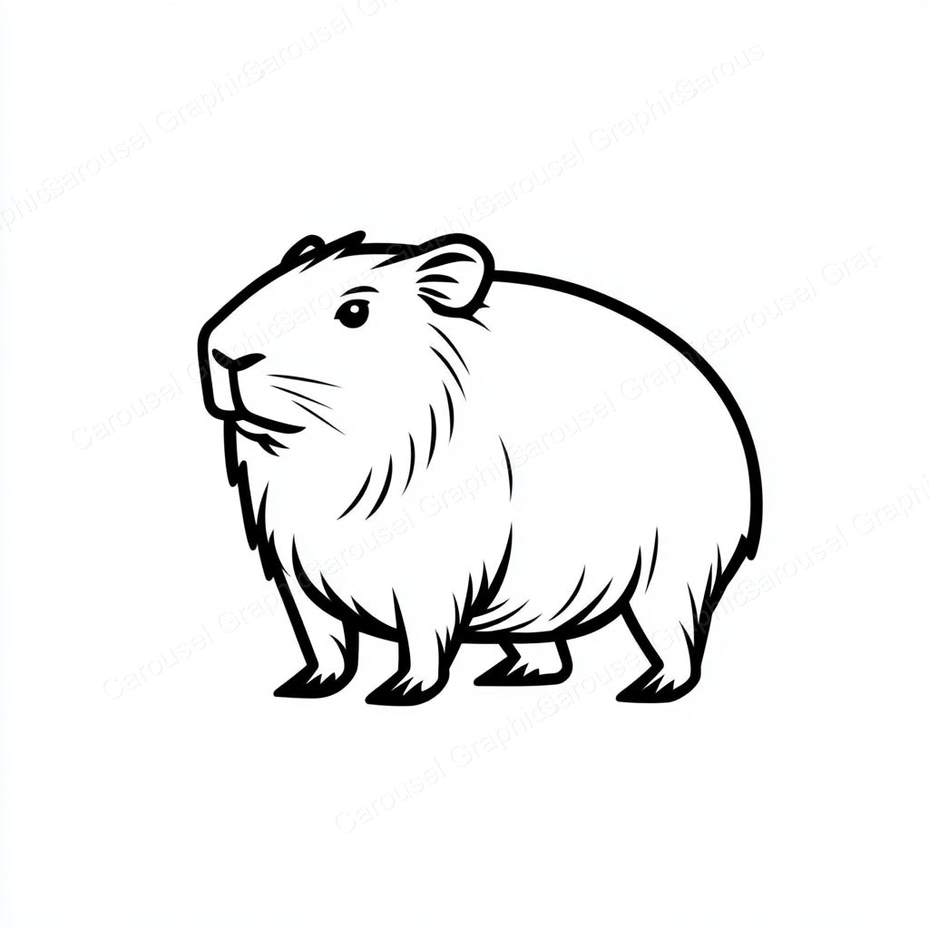 Capybara Vector Graphic preview