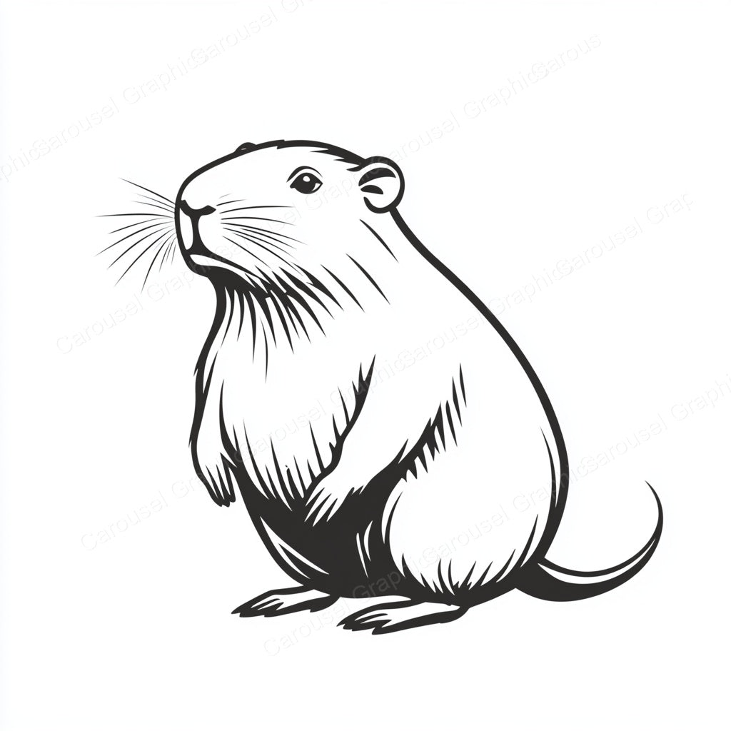 Capybara Vector Graphic preview