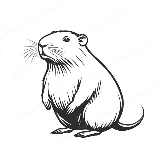 Capybara Vector Graphic preview