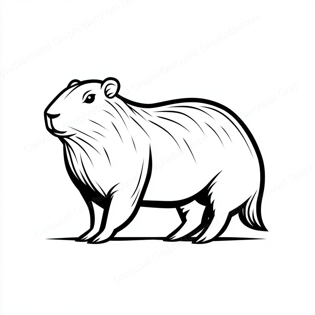Capybara Vector Graphic preview