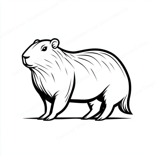 Capybara Vector Graphic preview