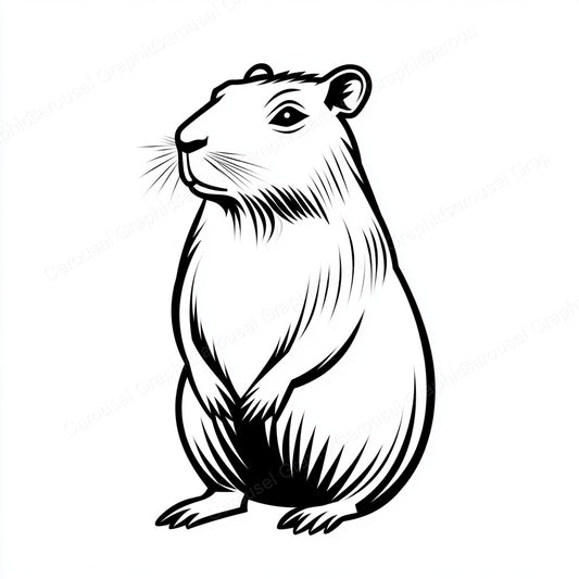 Capybara Vector Graphic preview
