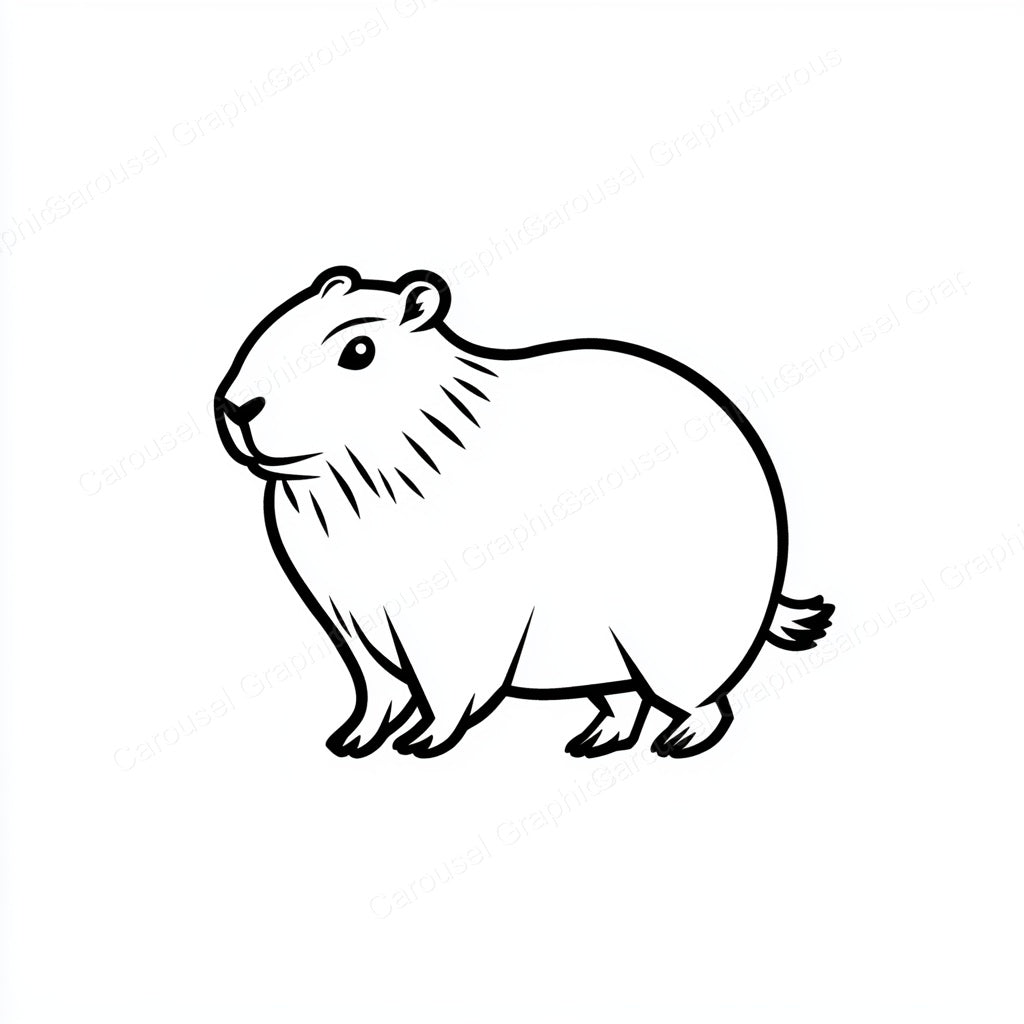 Capybara Vector Graphic preview