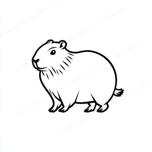 Capybara Vector Graphic preview