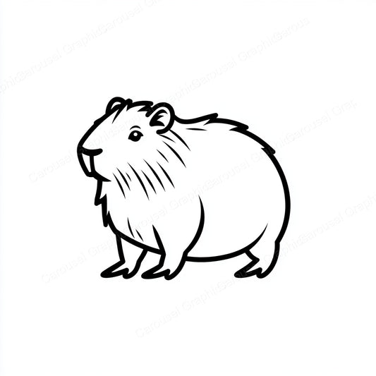 Capybara Vector Graphic preview