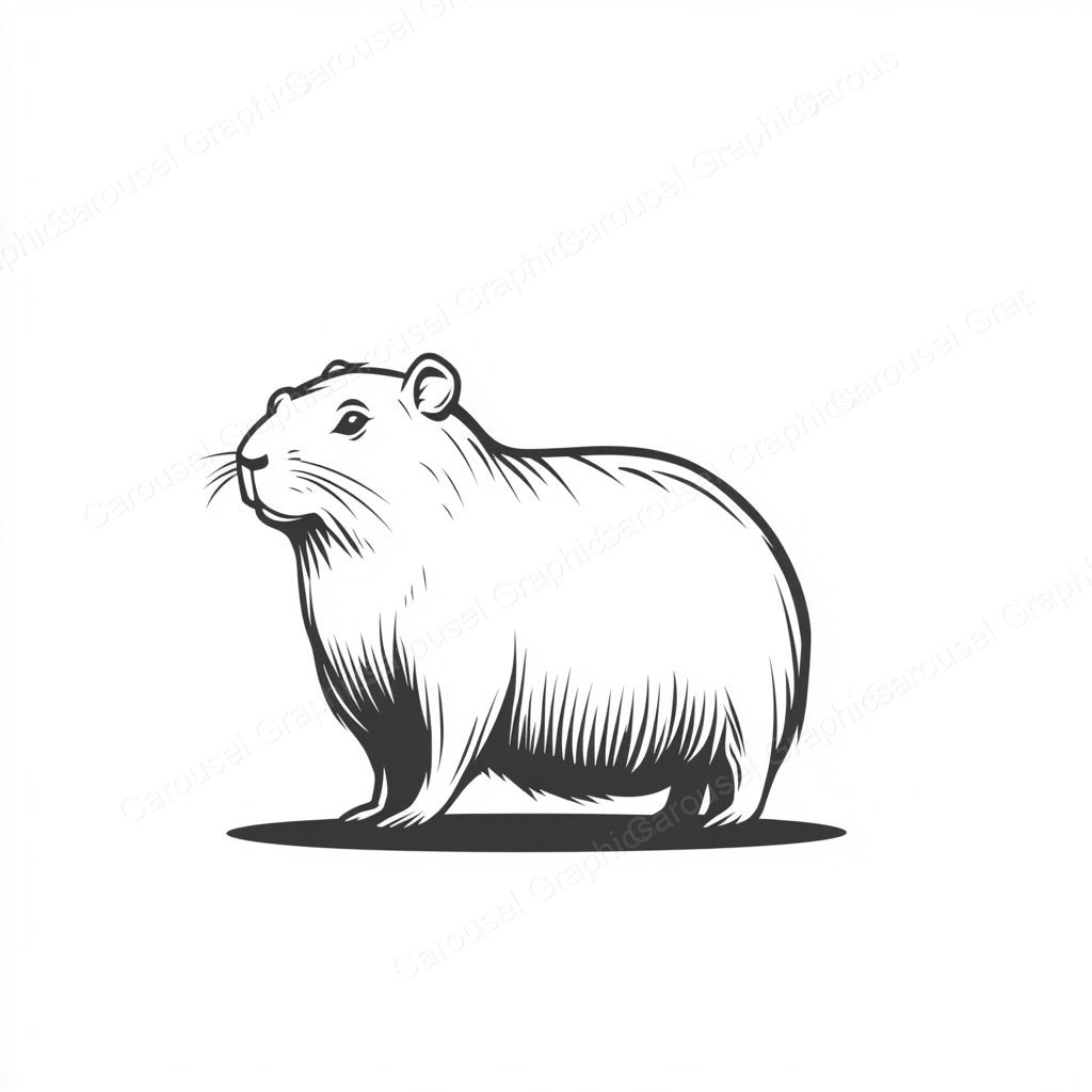 Capybara Vector Graphic preview