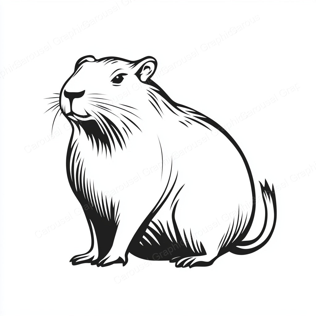 Capybara Vector Graphic preview