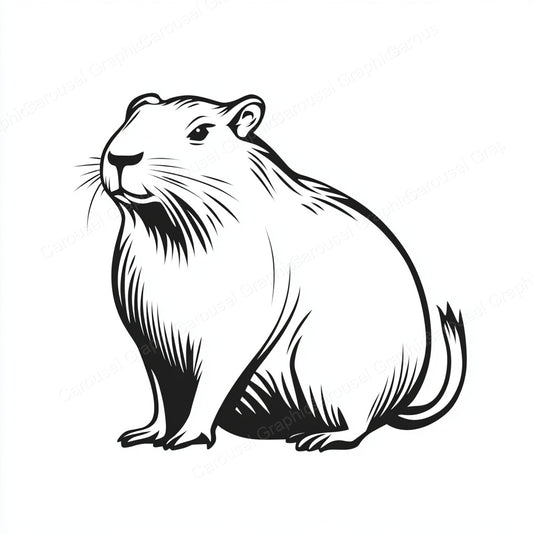Capybara Vector Graphic preview