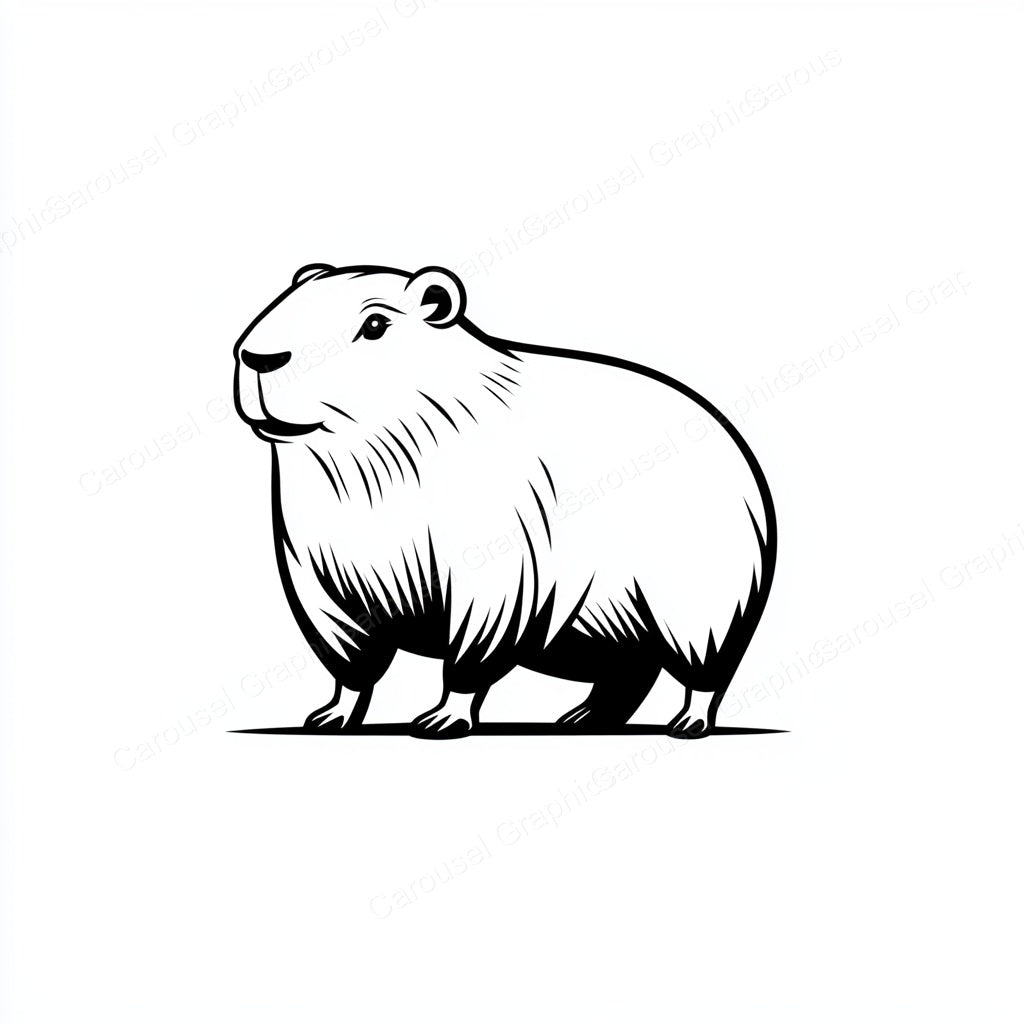 Capybara Vector Graphic preview