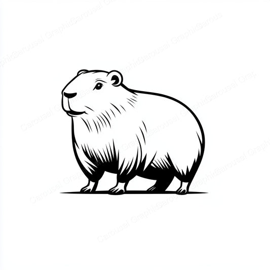 Capybara Vector Graphic preview