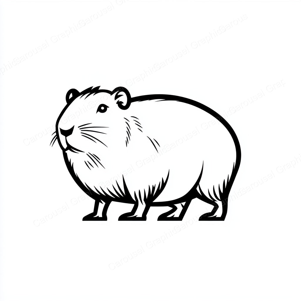 Capybara Vector Graphic preview