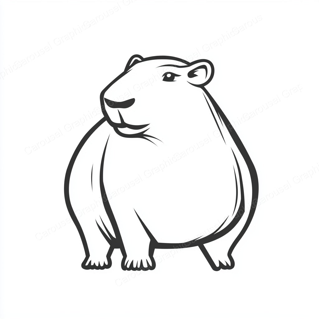 Capybara Vector Graphic preview