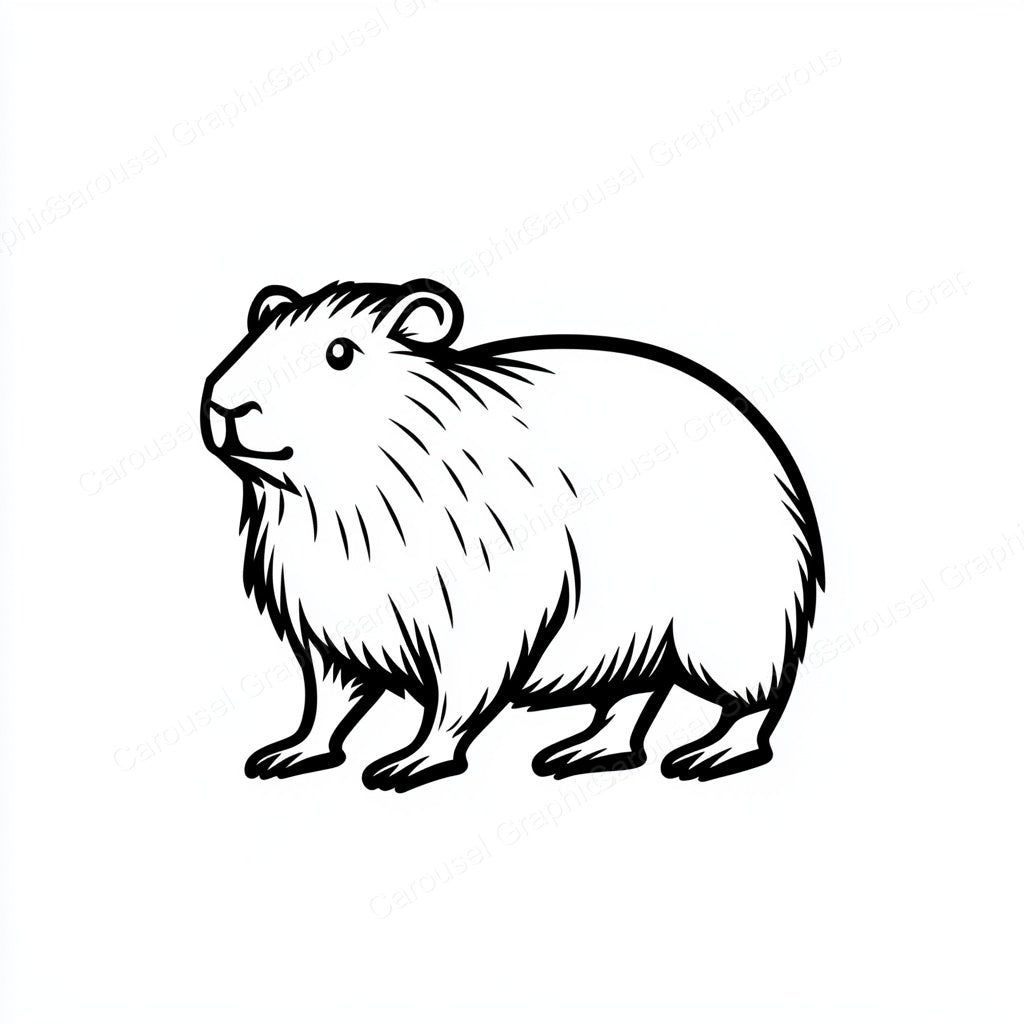 Capybara Vector Graphic preview