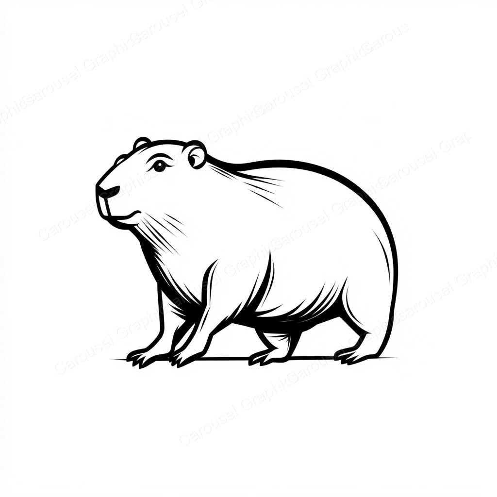 Capybara Vector Graphic preview
