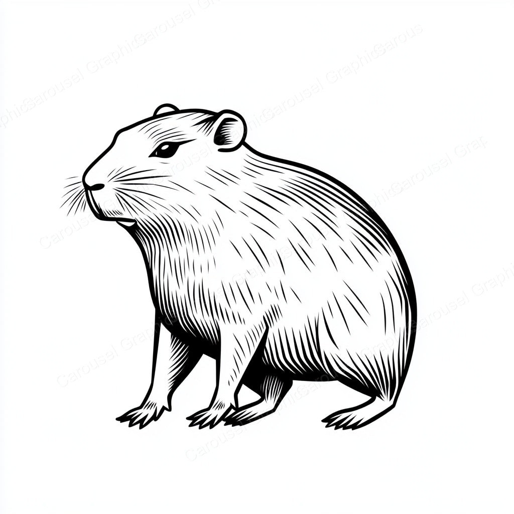 Capybara Vector Graphic preview