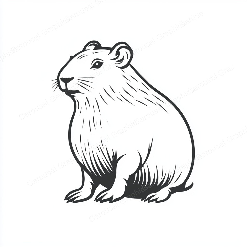 Capybara Vector Graphic preview