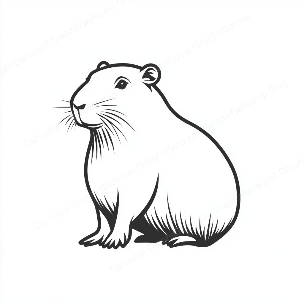 Capybara Vector Graphic preview