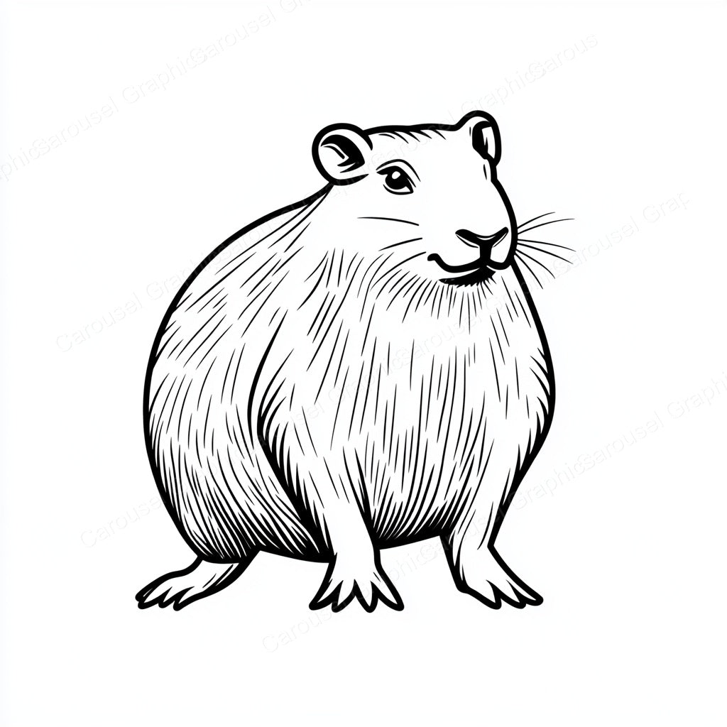 Capybara Vector Graphic preview