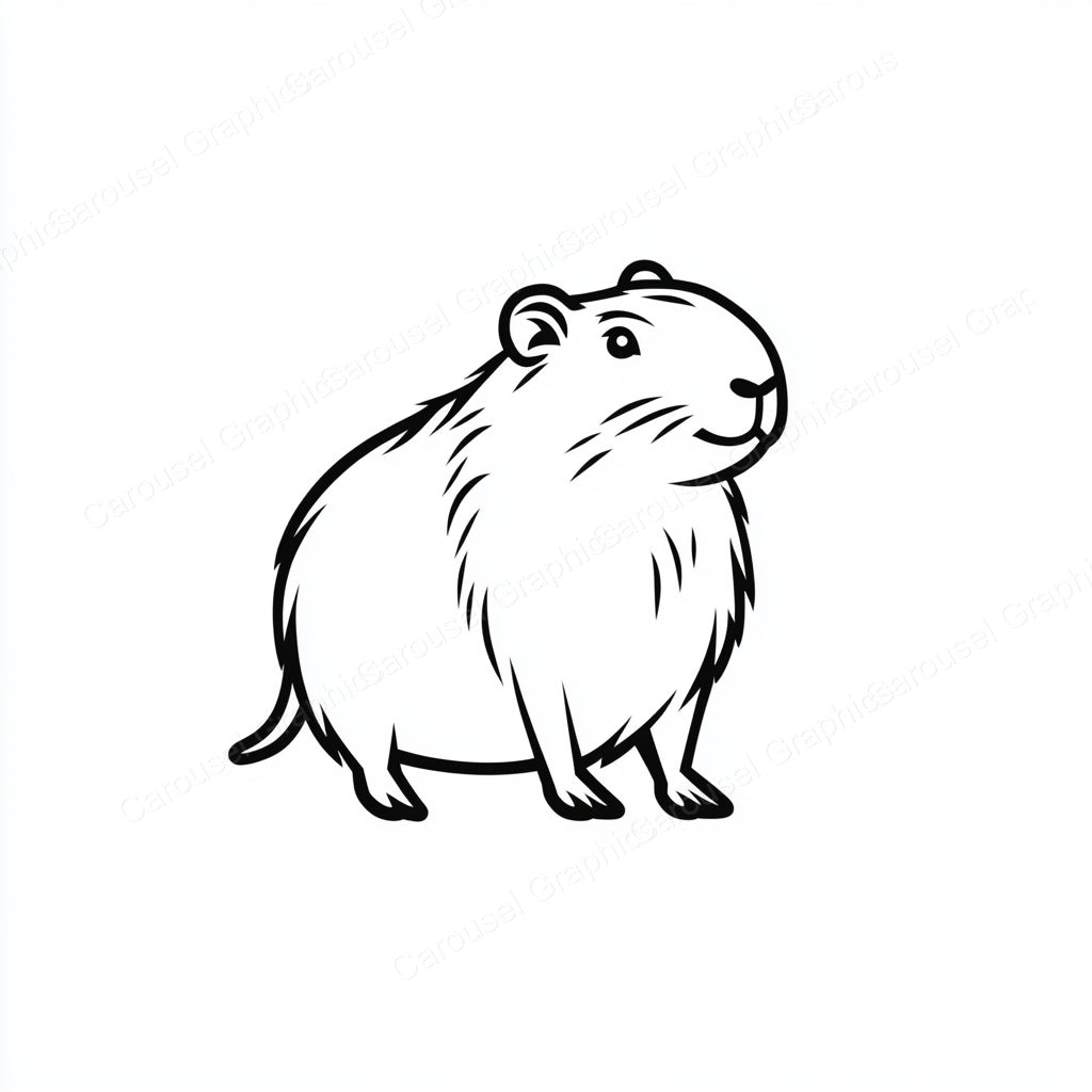 Capybara Vector Graphic preview