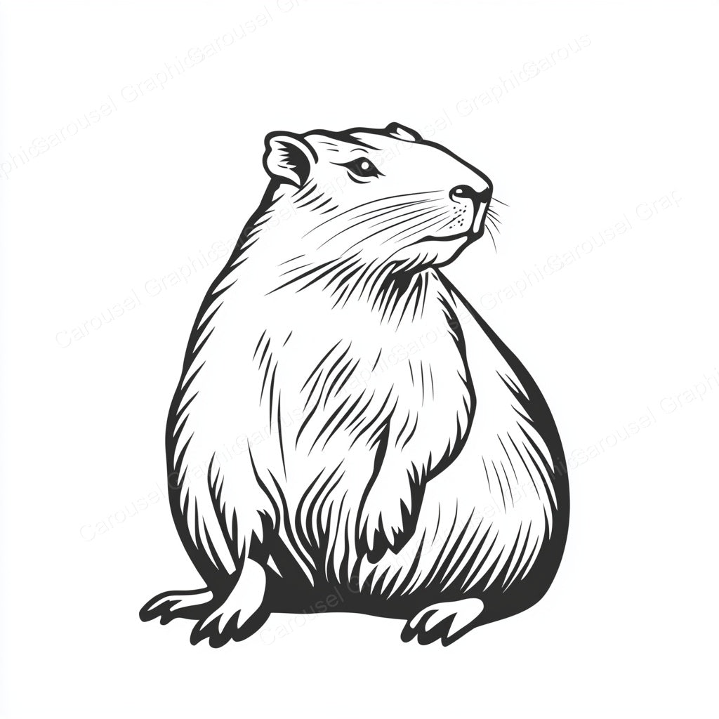 Capybara Vector Graphic preview