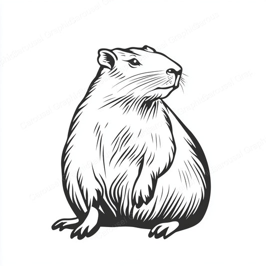 Capybara Vector Graphic preview